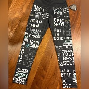Peloton Black Graphic Print Leggings